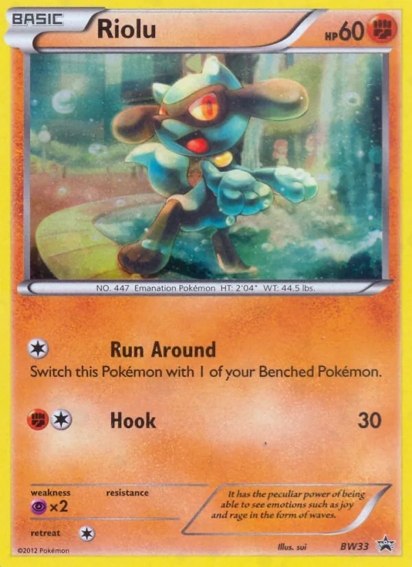Riolu - BW Black Star Promos Pokemon Card