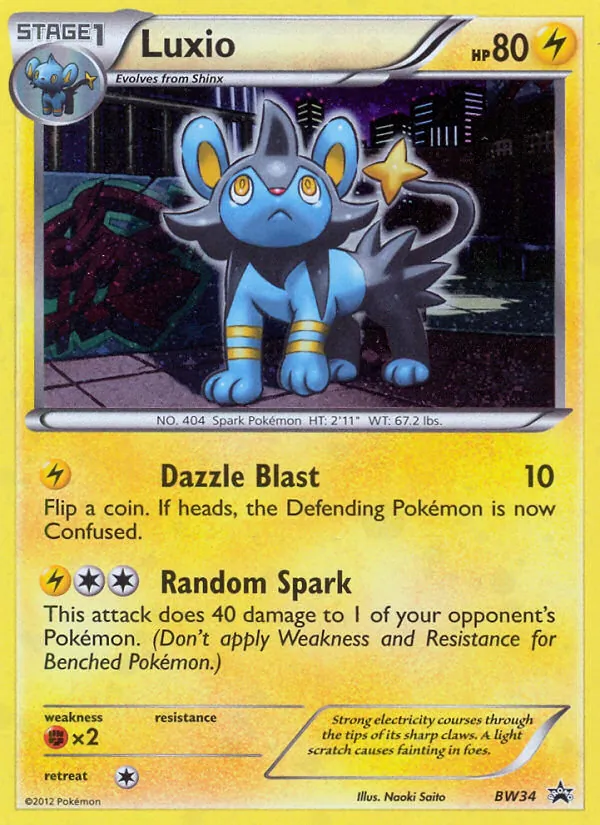 Luxio - BW Black Star Promos Pokemon Card