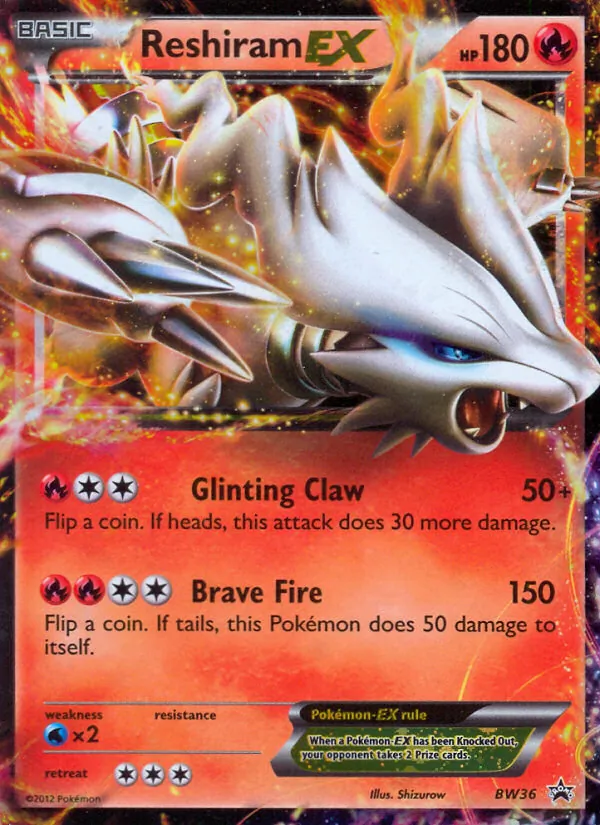Reshiram-EX - BW Black Star Promos Pokemon Card