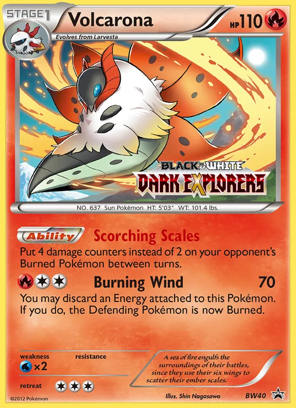 Volcarona - BW Black Star Promos Pokemon Card