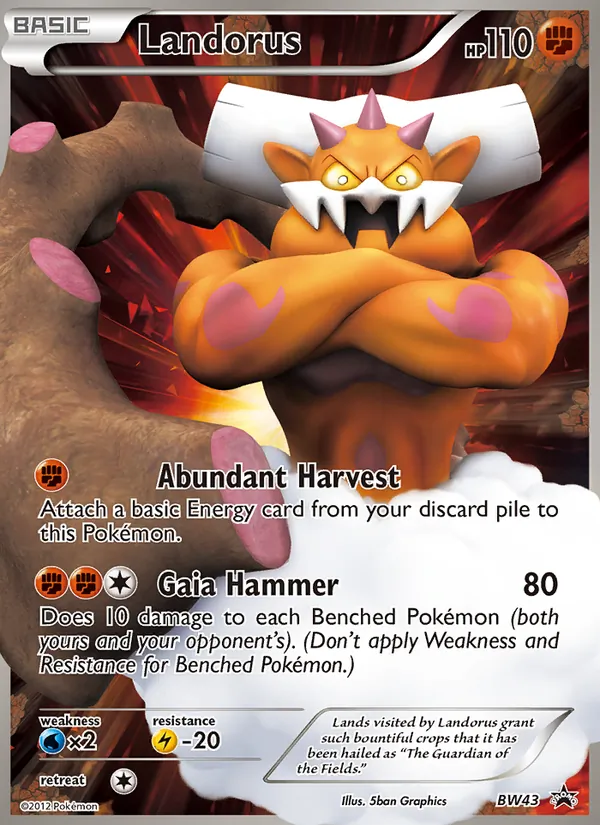 Landorus - BW Black Star Promos Pokemon Card