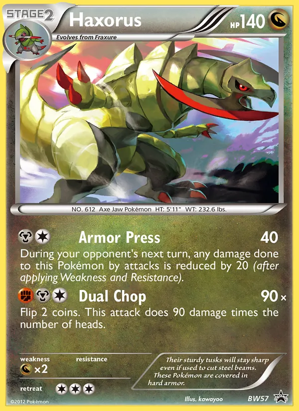 Haxorus - BW Black Star Promos Pokemon Card