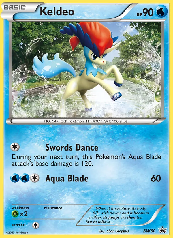 Keldeo - BW Black Star Promos Pokemon Card
