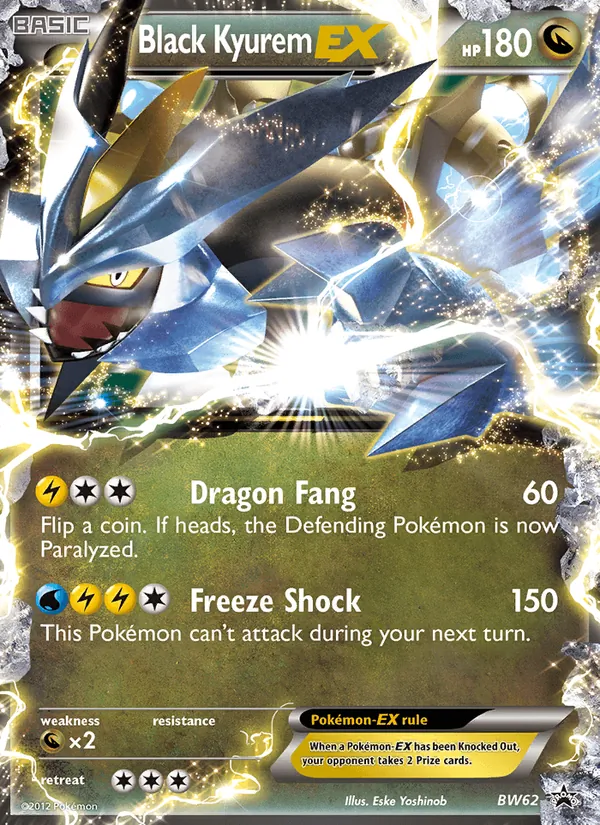 Black Kyurem-EX - BW Black Star Promos Pokemon Card