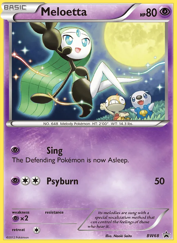 Meloetta - BW Black Star Promos Pokemon Card