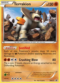 Terrakion - BW Black Star Promos
