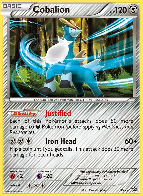 Cobalion - BW Black Star Promos Pokemon Card