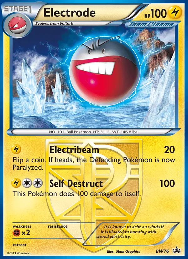 Electrode - BW Black Star Promos Pokemon Card