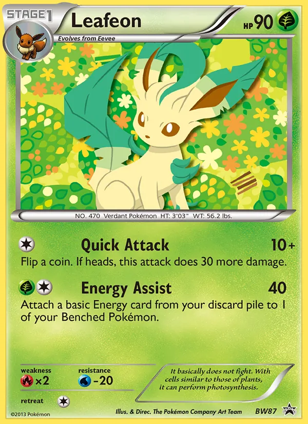 Leafeon - BW Black Star Promos Pokemon Card