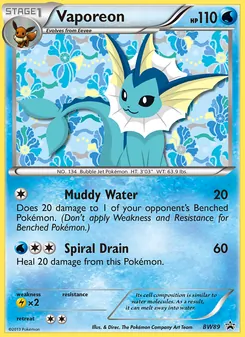 Vaporeon - BW Black Star Promos
