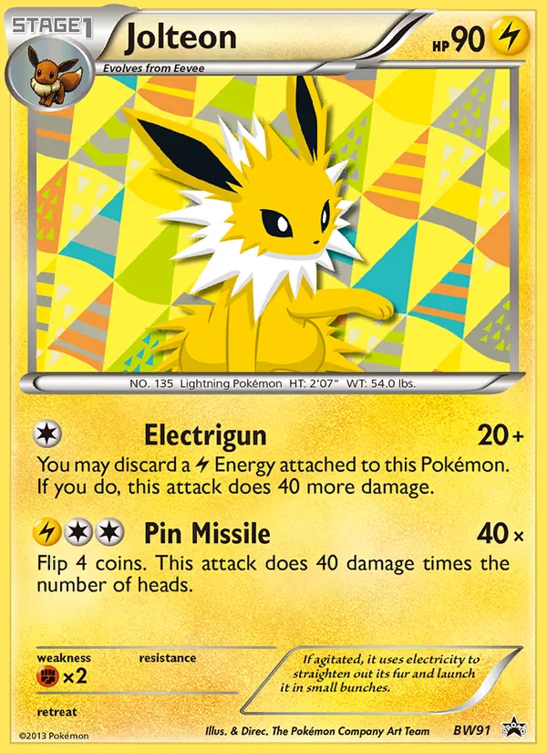Jolteon - BW Black Star Promos Pokemon Card