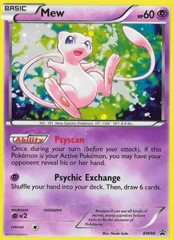 Mew - BW Black Star Promos