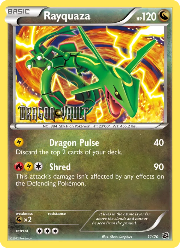 Rayquaza - Dragon Vault Pokemon Card