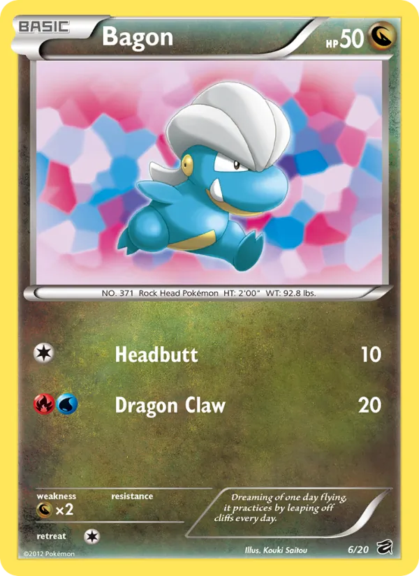 Bagon - Dragon Vault Pokemon Card