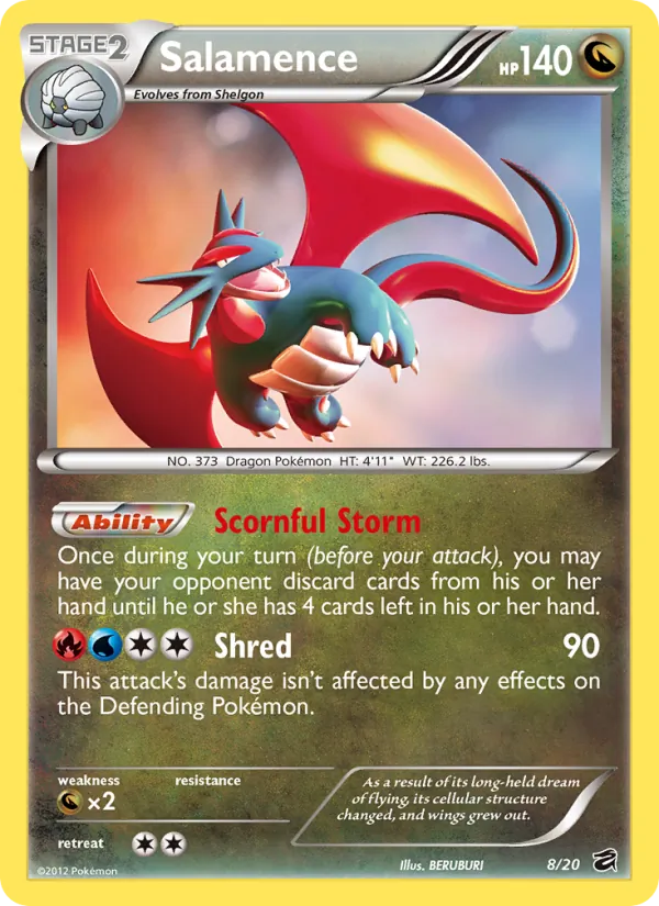 Salamence - Dragon Vault Pokemon Card