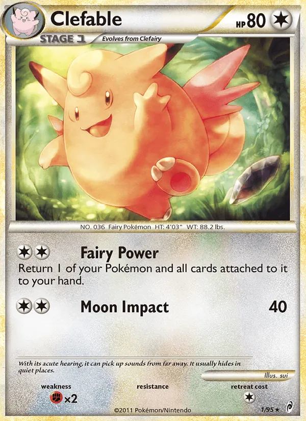 Clefable - Call of Legends Pokemon Card