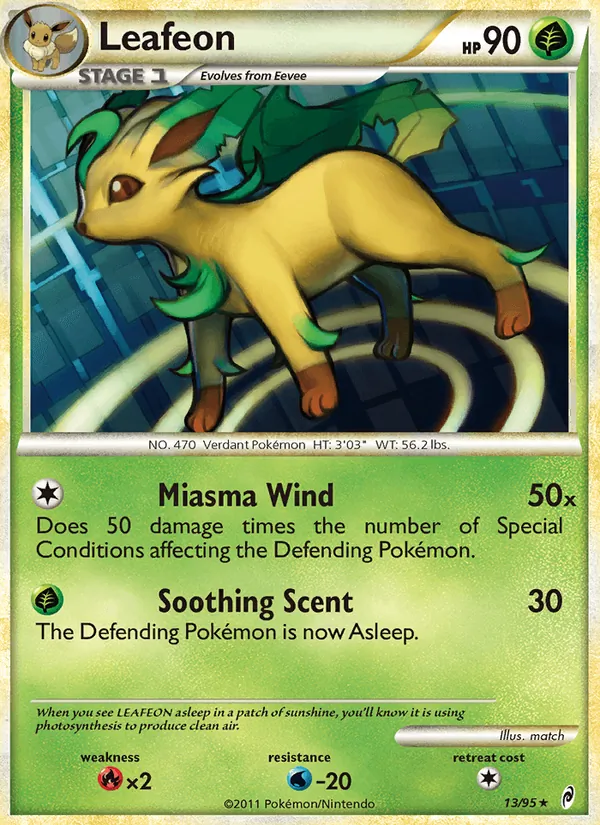 Leafeon - Call of Legends Pokemon Card