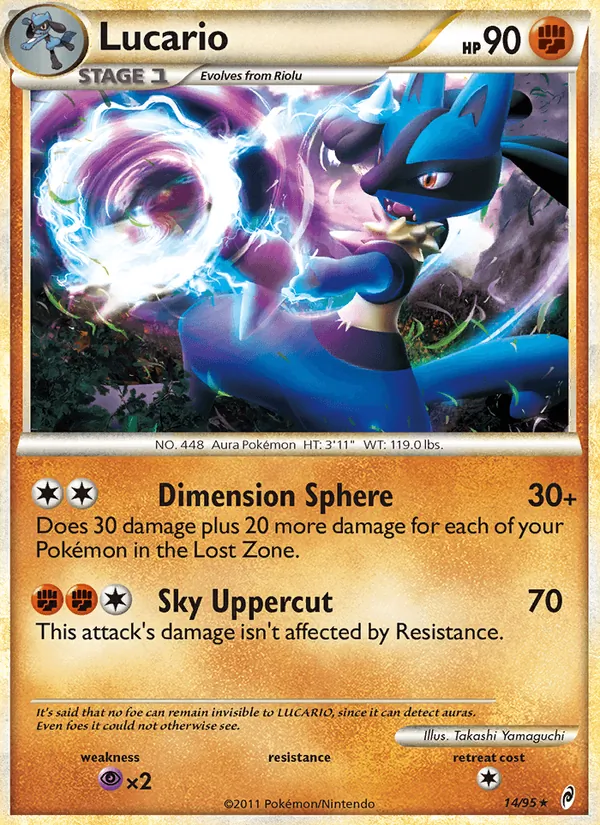 Lucario - Call of Legends Pokemon Card