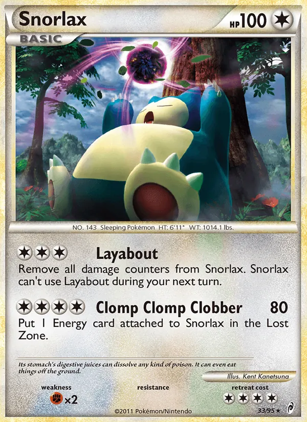 Snorlax - Call of Legends Pokemon Card