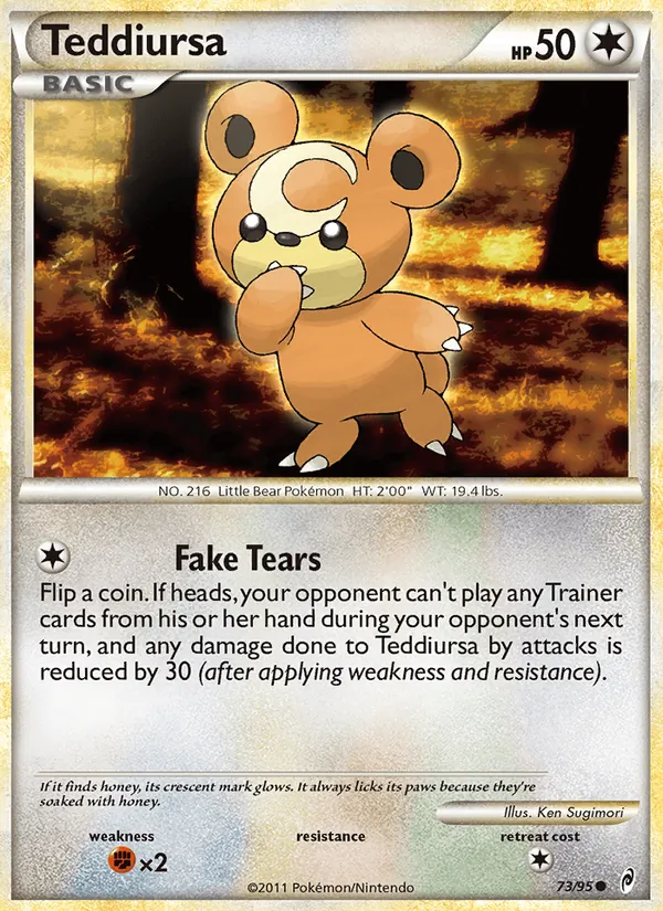 Teddiursa - Call of Legends Pokemon Card