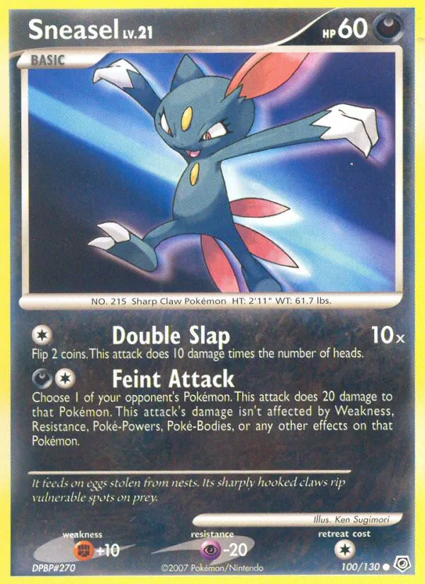 Sneasel - Diamond & Pearl Pokemon Card