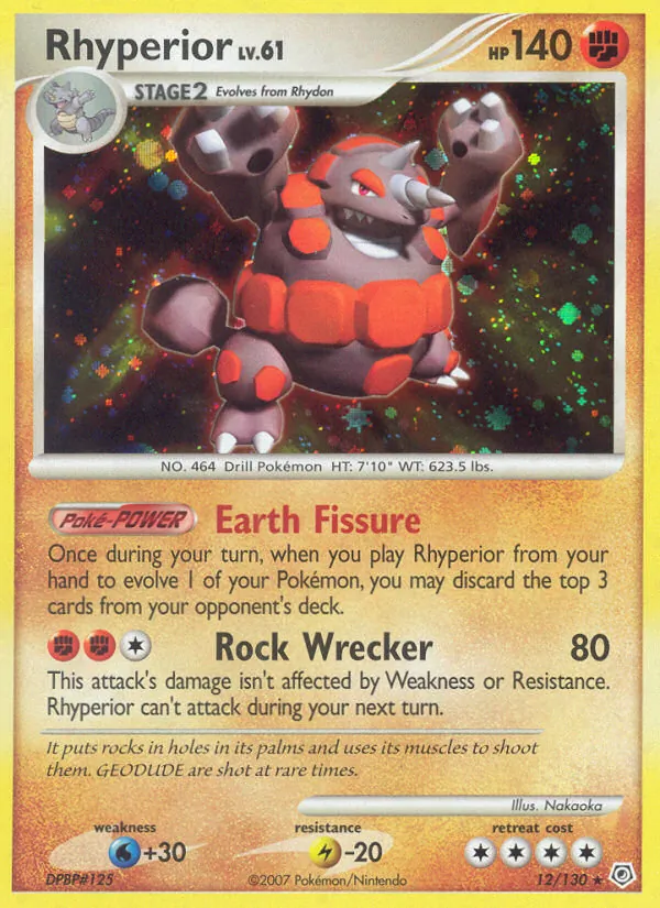 Rhyperior - Diamond & Pearl Pokemon Card
