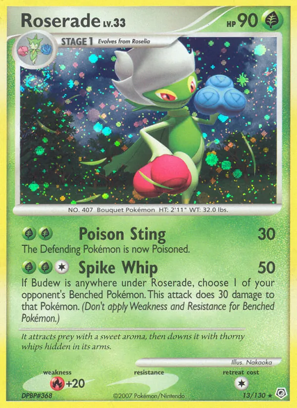 Roserade - Diamond & Pearl Pokemon Card