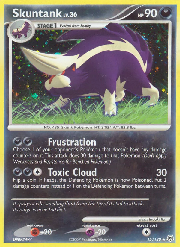 Skuntank - Diamond & Pearl Pokemon Card