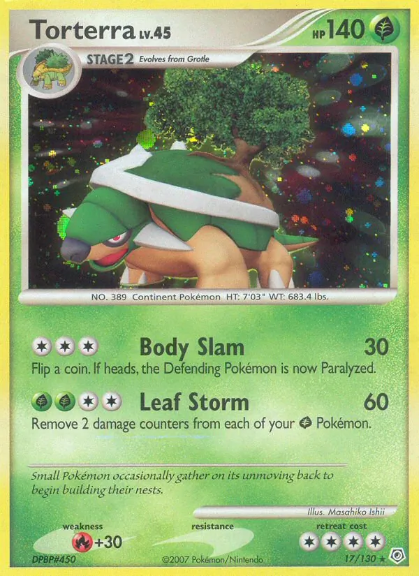 Torterra - Diamond & Pearl Pokemon Card