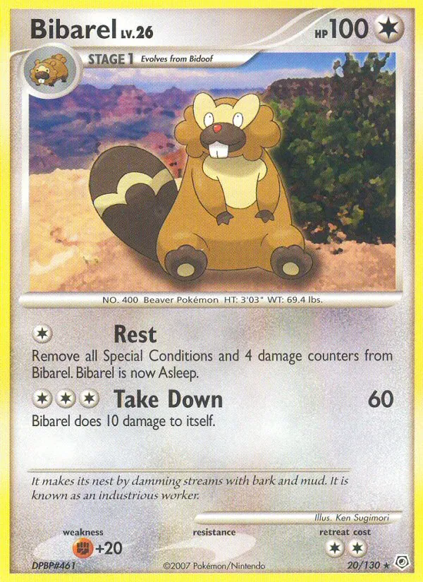 Bibarel - Diamond & Pearl Pokemon Card