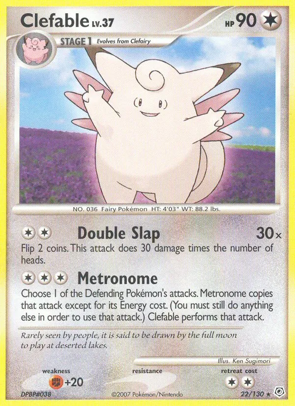Clefable - Diamond & Pearl Pokemon Card