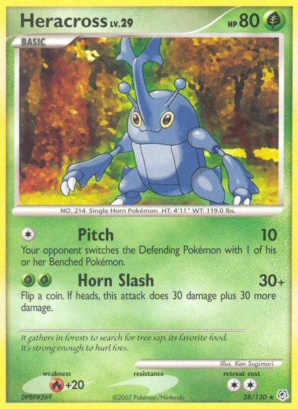 Heracross - Diamond & Pearl Pokemon Card