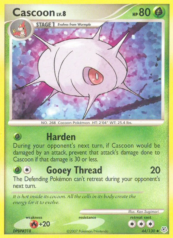 Cascoon - Diamond & Pearl Pokemon Card
