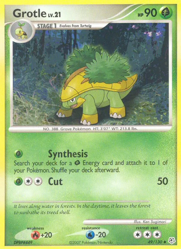 Grotle - Diamond & Pearl Pokemon Card