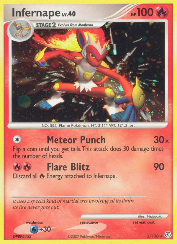 Infernape - Diamond & Pearl Pokemon Card