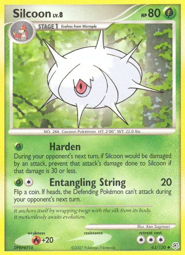 Silcoon - Diamond & Pearl Pokemon Card