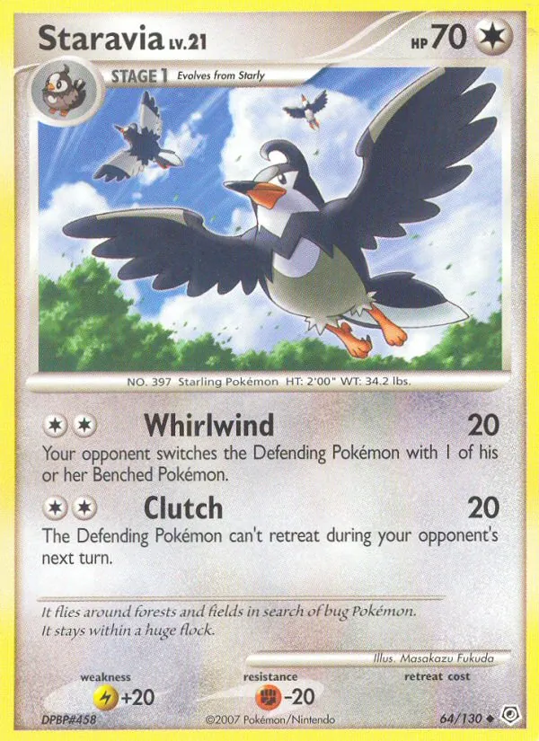 Staravia - Diamond & Pearl Pokemon Card