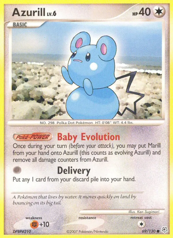 Azurill - Diamond & Pearl Pokemon Card