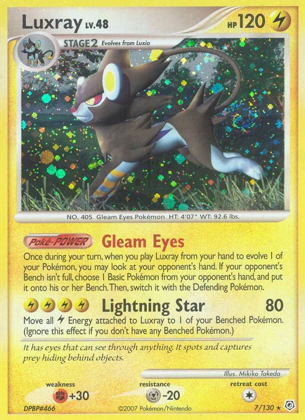 Luxray - Diamond & Pearl Pokemon Card