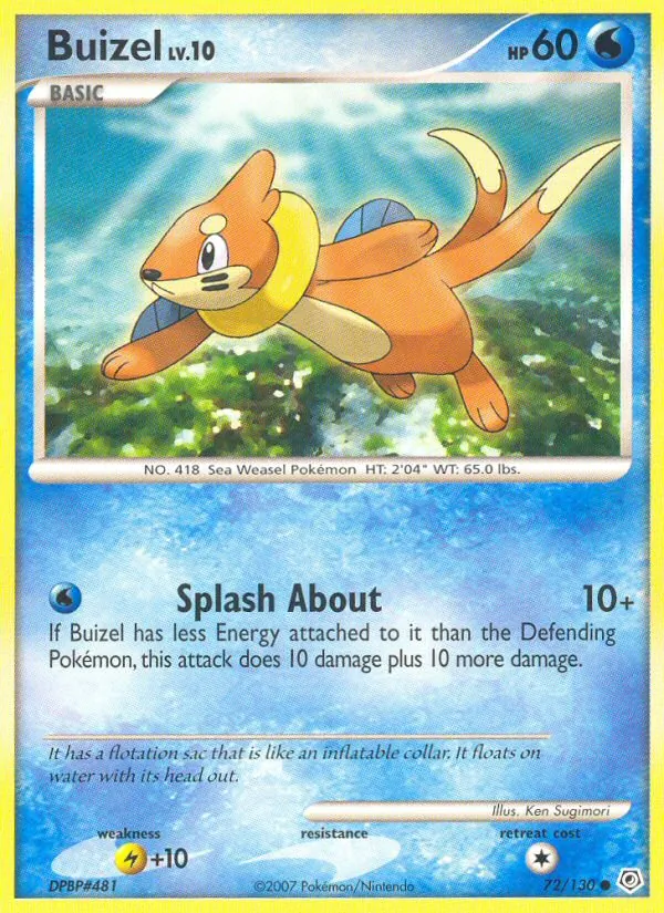 Buizel - Diamond & Pearl Pokemon Card