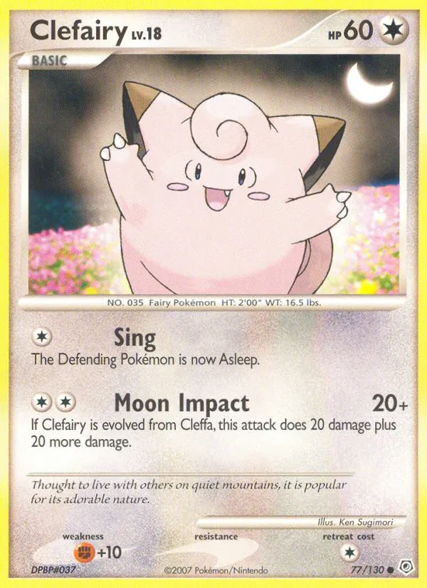 Clefairy - Diamond & Pearl Pokemon Card