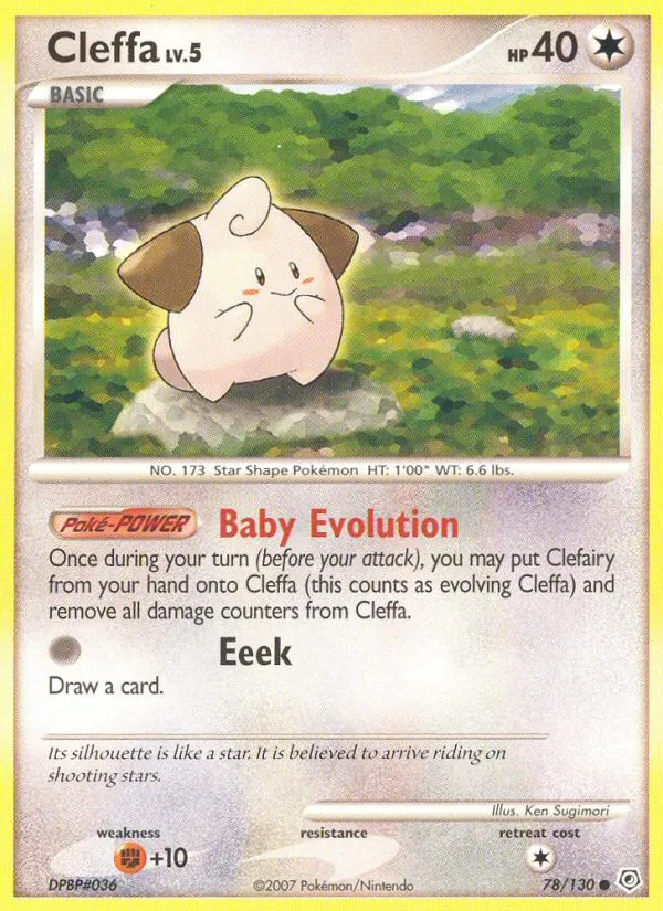 Cleffa - Diamond & Pearl Pokemon Card