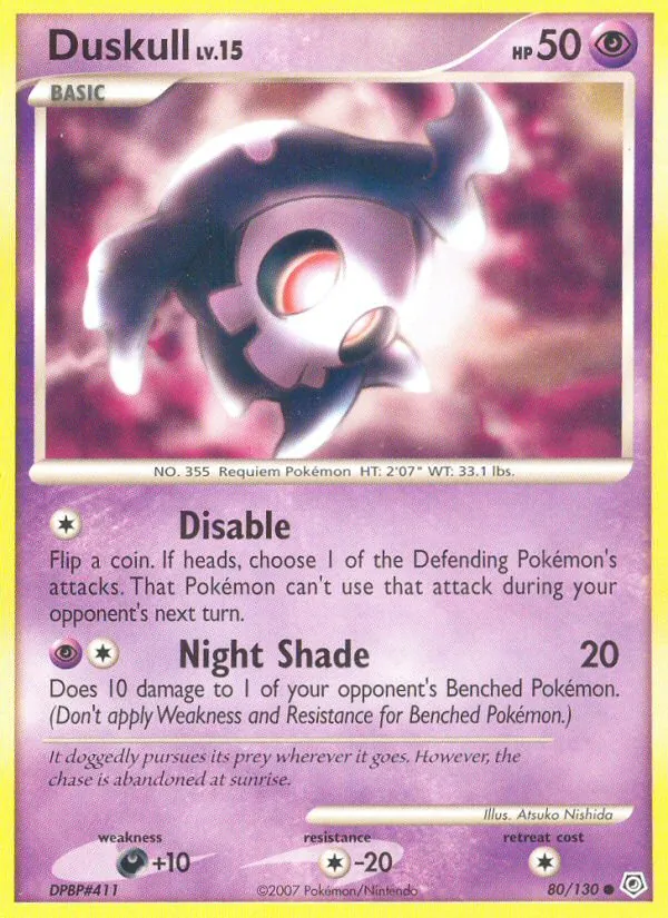 Duskull - Diamond & Pearl Pokemon Card