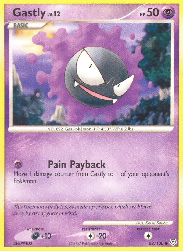 Gastly - Diamond & Pearl Pokemon Card