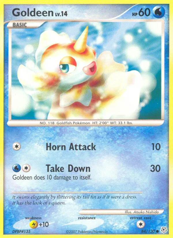 Goldeen - Diamond & Pearl Pokemon Card