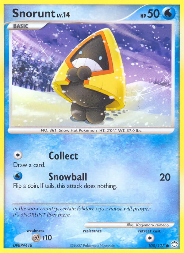 Snorunt - Mysterious Treasures Pokemon Card