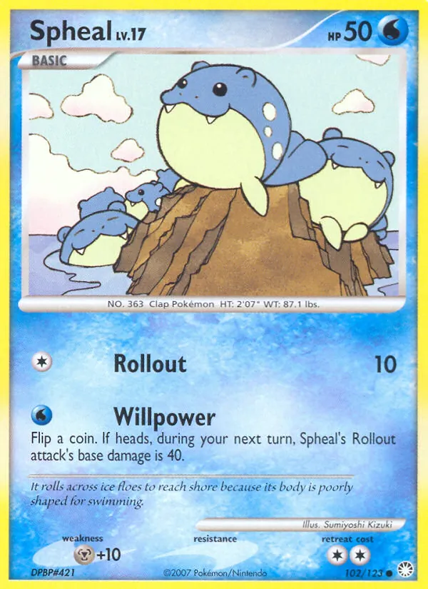 Spheal - Mysterious Treasures Pokemon Card