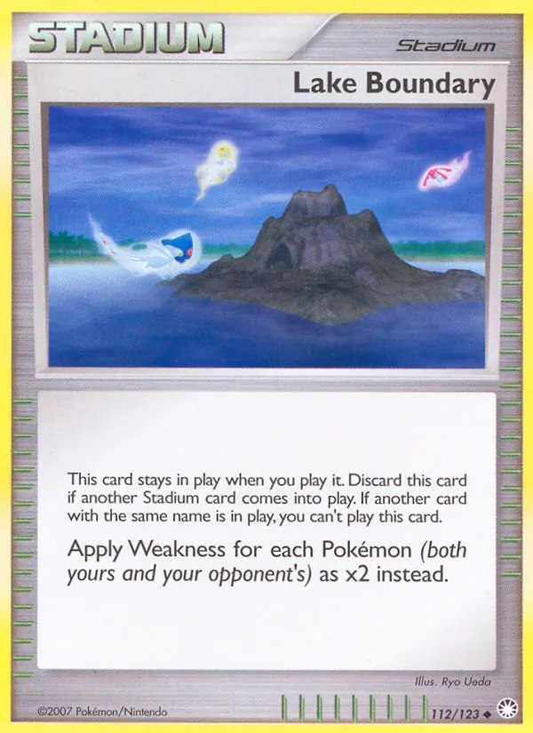 Lake Boundary - Mysterious Treasures Pokemon Card