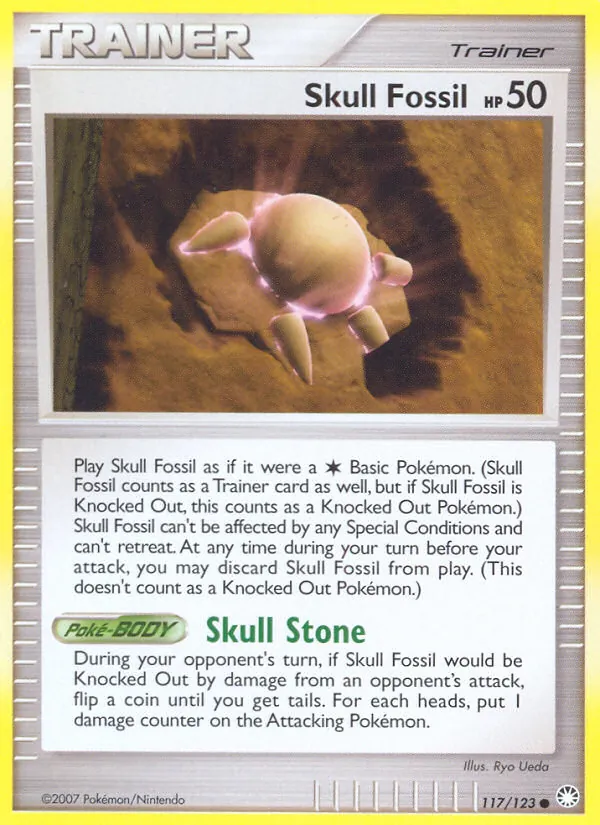 Skull Fossil - Mysterious Treasures Pokemon Card