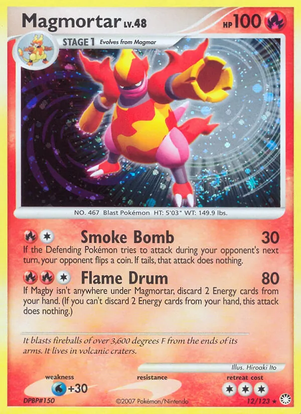 Magmortar - Mysterious Treasures Pokemon Card